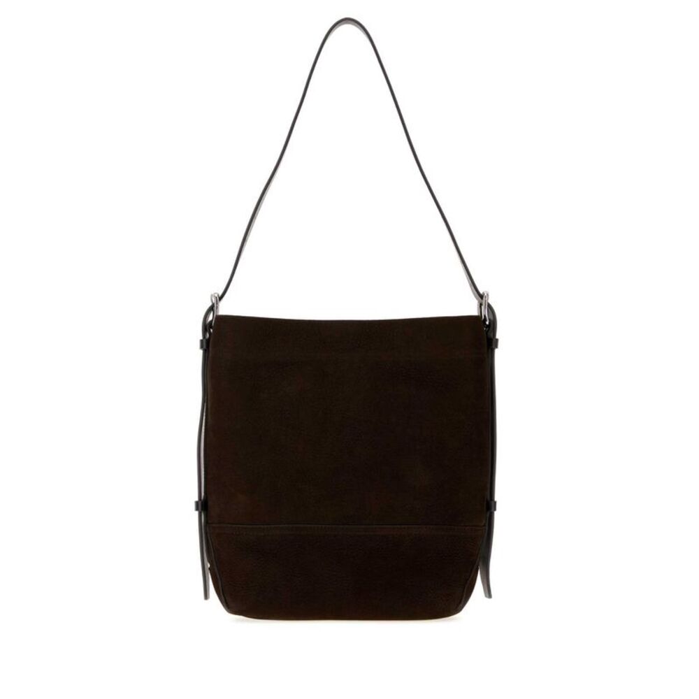 Lemaire Women Dark Brown Suede Shopping Bag